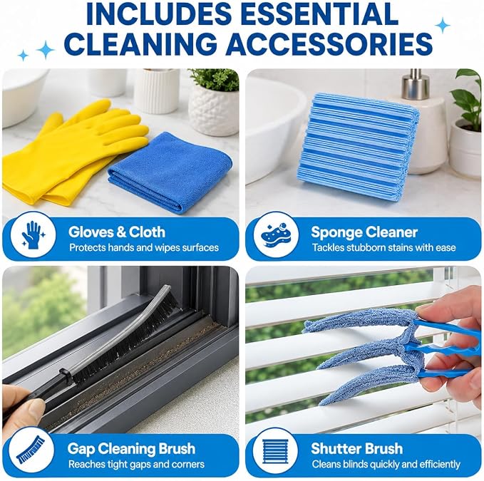 Ceiling Fan Cleaner Duster Kit 72 Inch Ceiling Fan Duster Extension Pole 8-in-1 Microfiber Duster Set for High Ceilings, Fan Blades, and Lights Reusable Cleaning Tools with Storage Bag