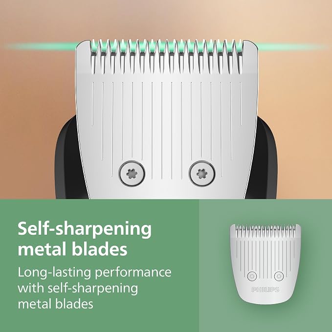Norelco Philips All-in-One 9000 Series 25-Piece Trimmer - Electric Shaver and Clipper for Face, Beard, Head & Body, Self-Sharpening Full Metal Blades, 27 Length Settings (0.5-20 mm), MG9580/40