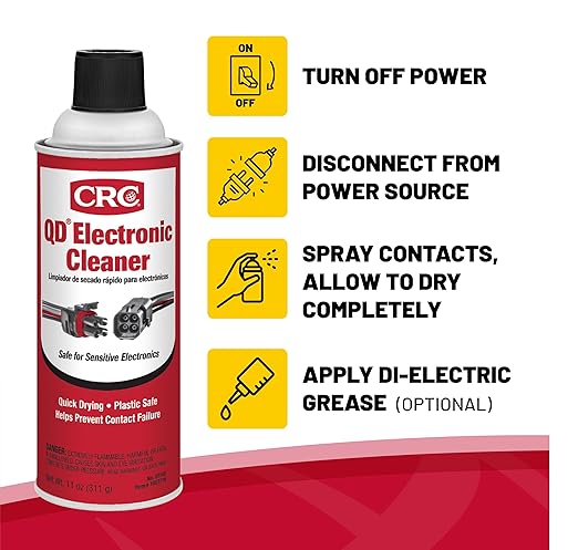 CRC 05103 QD Electronic Cleaner -11 Wt Oz - 3-Pack