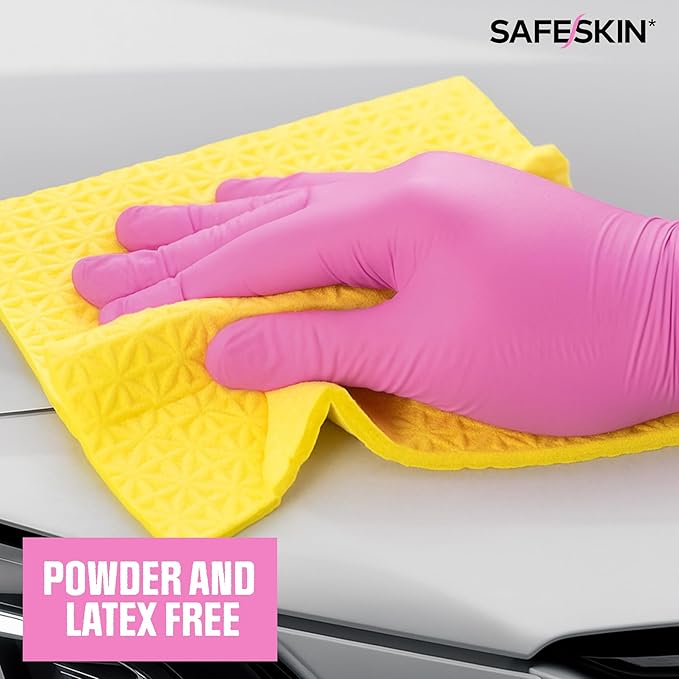 SAFESKIN Ultralight Disposable Nitrile Gloves - 2.0 Mil - Powder Free, Latex Free, All Purpose, Food Prep, Cooking, Cleaning