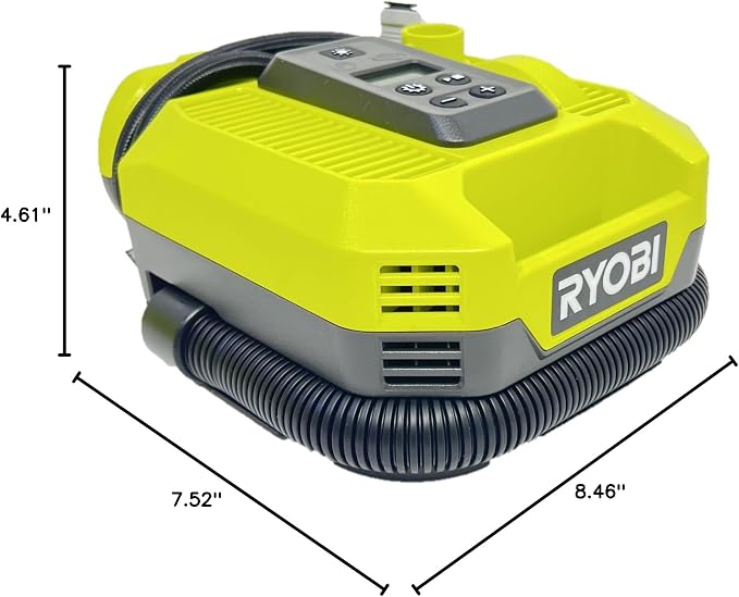 Ryobi 18V ONE+ DUAL FUNCTION DIGITAL Inflator/Deflator, PCL031B