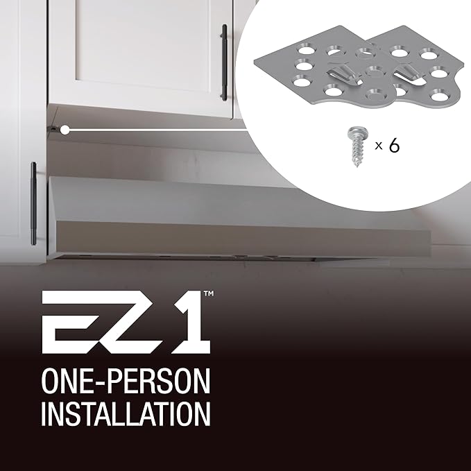 Broan-NuTone 36-Inch Stainless Steel Under Cabinet Range Hood- Trusted Quiet Power with 350 CFM, 1.5 Sones for Effective Everyday Kitchen Ventilation