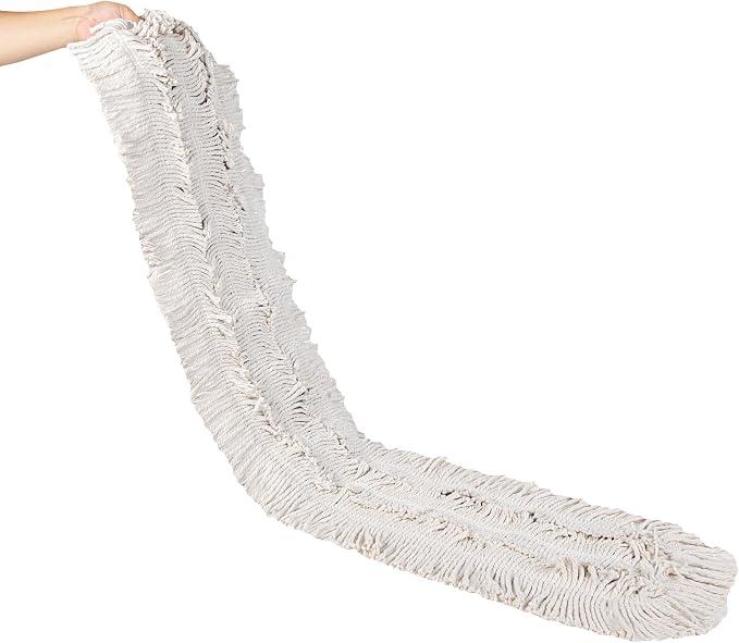 Restaurantware-MOP HEAD ONLY: Clean Tek Professional 48 x 5 Inch Dry Mop Head, 1 For Dusting - Frame Sold Separately, Disposable, Cotton, For Home And Commercial Use