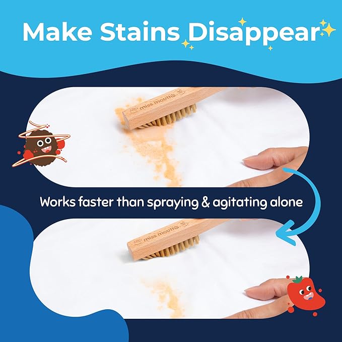 Miss Mouth's Messy Eater Stain Treater - 16oz Spray & 16oz Refill Pouch - Laundry Spot Cleaner for Clothes, Carpet & Upholstery - Baby Stain Remover