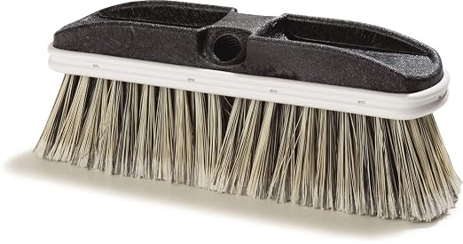SPARTA 3646600 Flo-Thru Plastic Block Brush, Flagged Polystyrene Bristles, 2.38" Bristle Trim, 10" Length x 3" Width