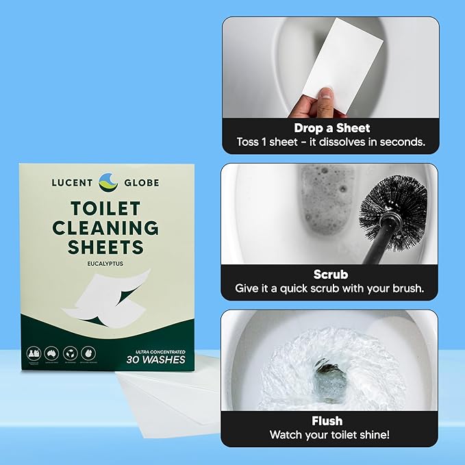 Lucent Globe Dishwashing and Toilet Strips/Sheets Bundle