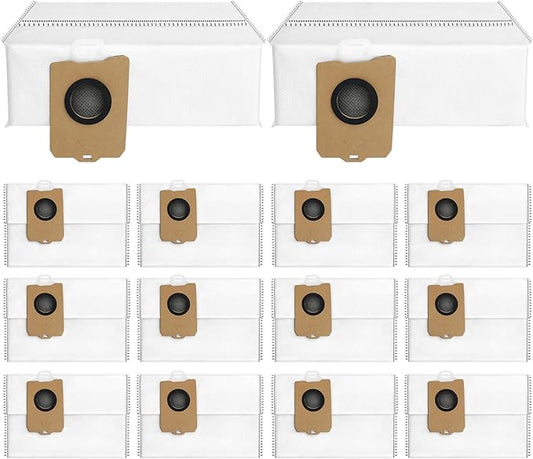 14Pcs Freo Z Ultra Replacement Dust Bags for Narwal Flow, Freo X10 Pro, Freo Z Ultra, Freo Z 10 Robot Vaclumn Cleaner Spare Parts Accessory, Disposable Vacuum Dust Bags for Narwal.