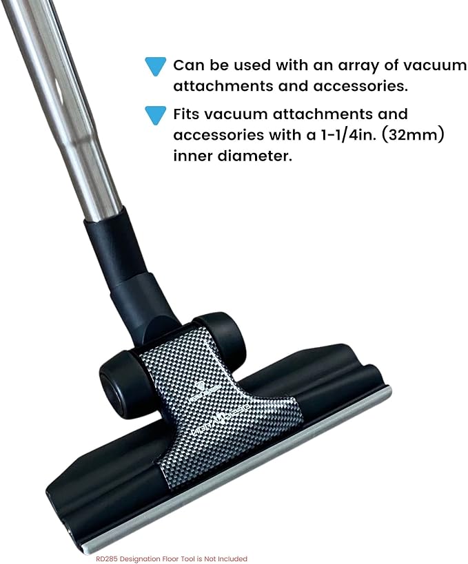 Wessel-Werk Adjustable Vacuum Extension Wand for Canister or Central Vacuum Accessories and Hoses, Fits 1-1/4 inch (32mm) Vacuum Accessories and Hoses (No Release Button)