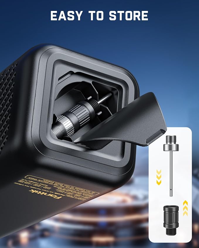Fanttik X9 APEX Portable Air Compressor for Car Tires, 35s Fast Inflation, 150PSI Cordless Tire Inflator with Light and Power Bank, Handed Inflator for SUV, Sedan, Motorcycle, Bike, Ball, Black