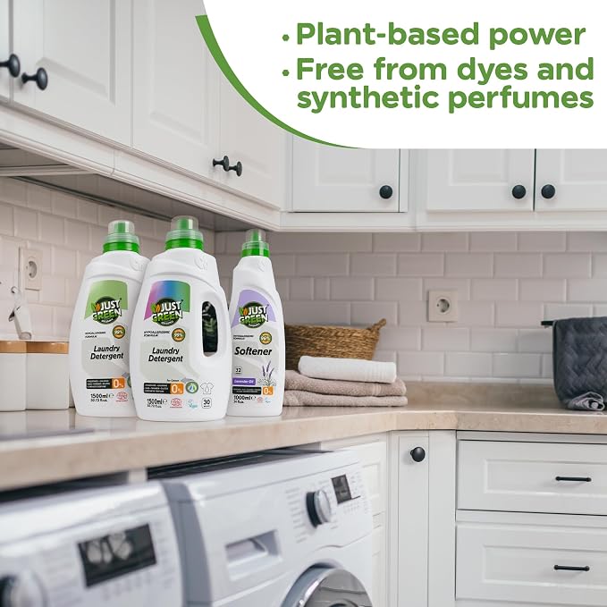 Liquid Laundry Detergent for Colors, Plant-Based Laundry Soap, Non-Toxic, Hypoallergenic, EcoCert Certified, Vegan, Color Protection Formula, 30 Washes, 50.7 fl oz 1500 ml - 2 Pack
