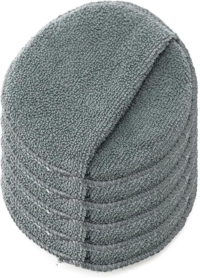 2/5/10Pcs 5-inches Microfiber Wax Applicator Pad Ultra Soft Car Polishing Sponge with Finger Pocket Auto Care Polish Foam Sponge(Grey 5Pcs)