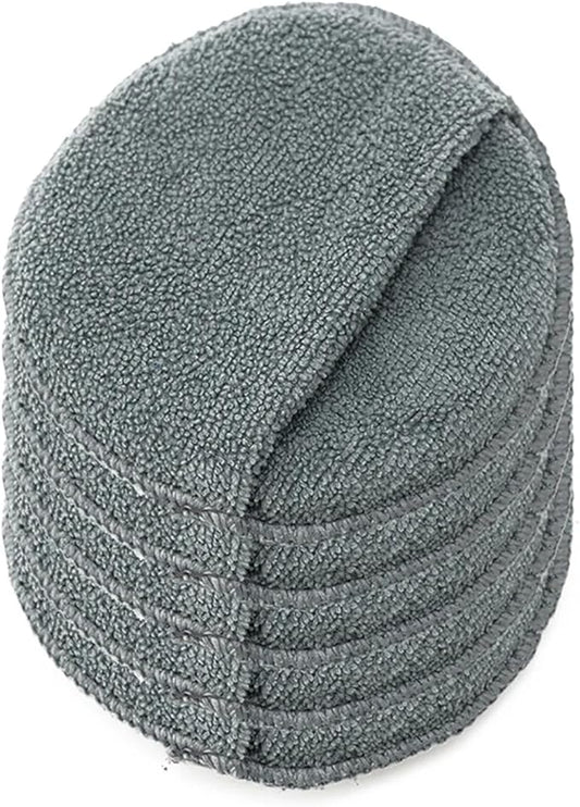 2/5/10Pcs 5-inches Microfiber Wax Applicator Pad Ultra Soft Car Polishing Sponge with Finger Pocket Auto Care Polish Foam Sponge(Grey 5Pcs)