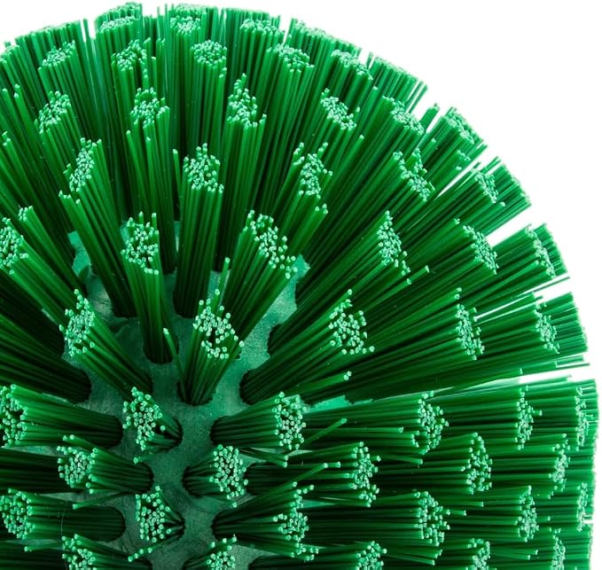 SPARTA Industrial Tank Brush Head Pipe Brush Head, Drain Brush with 3/4" Thread Hole (Handle Not Included) for Commercial Use, Plastic, 3 x 5.9 Inches, Green, (Pack of 6)