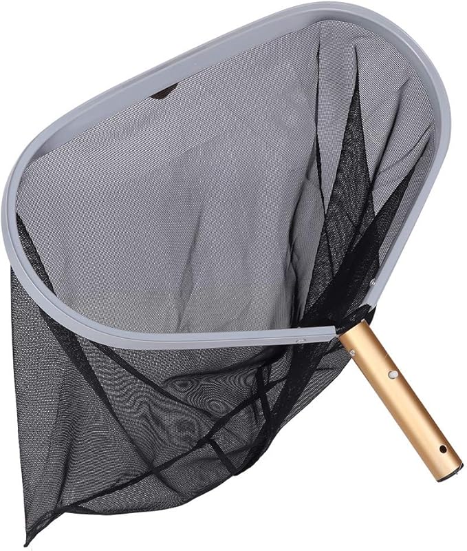 Pool Net Leaf Skimmer, Sturdy Frame, Fine Mesh, Heavy Duty, Easy Scoop, for Swimming Pool, Pond, Hot Tub, Fountain, Large Fish