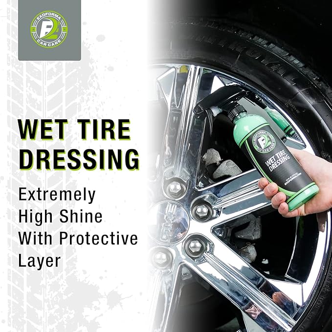 ExoForma Wheel & Tire Cleaner with Wet Tire Dressing Spray