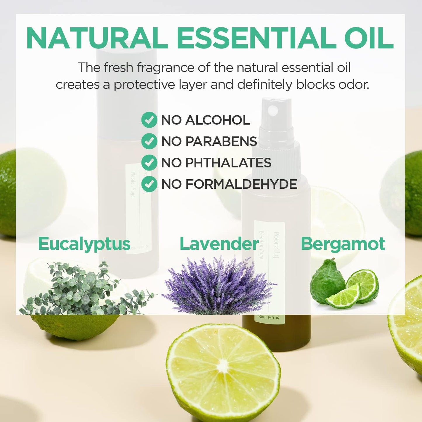 Pre-Poop Aromatic Bathroom Toilet Spray, Potty Deodorizer, Neutralize Bad Odors (1.69 fl.oz.) - Fresh Eucalyptus and Bergamot Scent