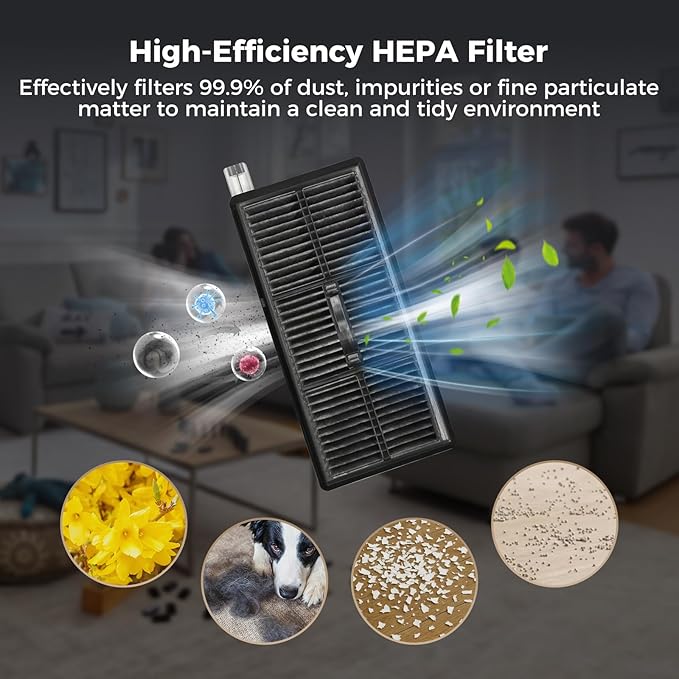 Yivy 22PCS Aqua10 Ultra Roller Accessories Sets for Dreame Aqua10 Ultra Roller/Aqua10 Roller Robot Vacuum Cleaner: 2 Main Brushes 6 Dust Bags 6 Side Brushes 4 Filters 2 Roller Mops