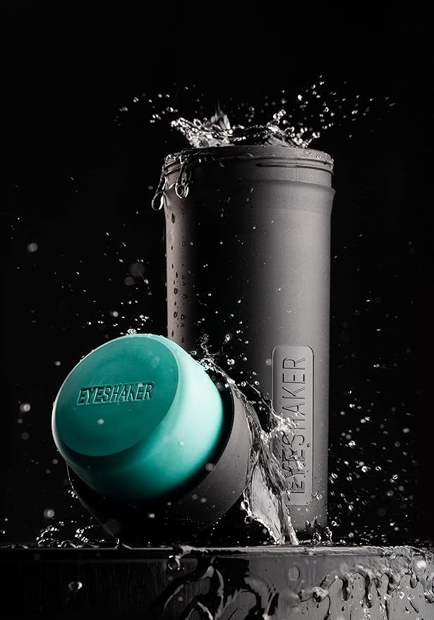 Eyeshaker Set - Patented Glasses Cleaning Device - Bifocals Cleaner with Microfiber Cleaning Cloth - Innovative Eyeglasses Washing Tool for Lenses and Frames - Like at The Optician