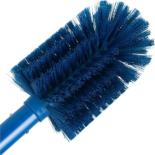 SPARTA Industrial Tank Brush Pipe Brush, Drain Brush with Handle for Commercial Kitchens, Polyester, 30 Inches, Blue