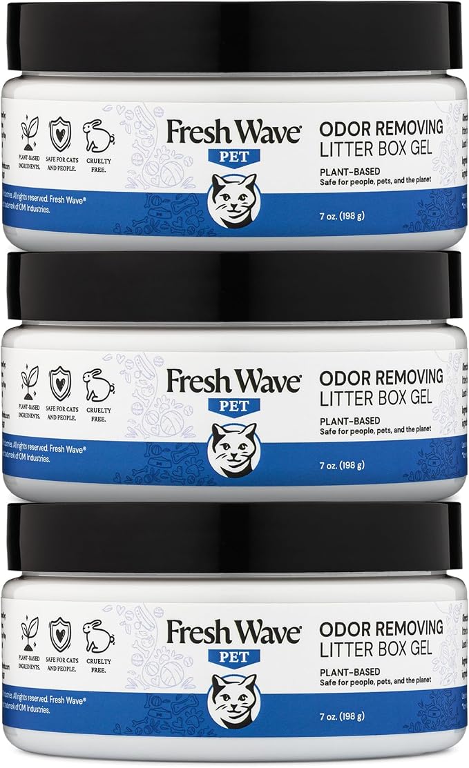 Fresh Wave Pet Odor Removing Litter Box Gel 7 oz. (Pack of 3)