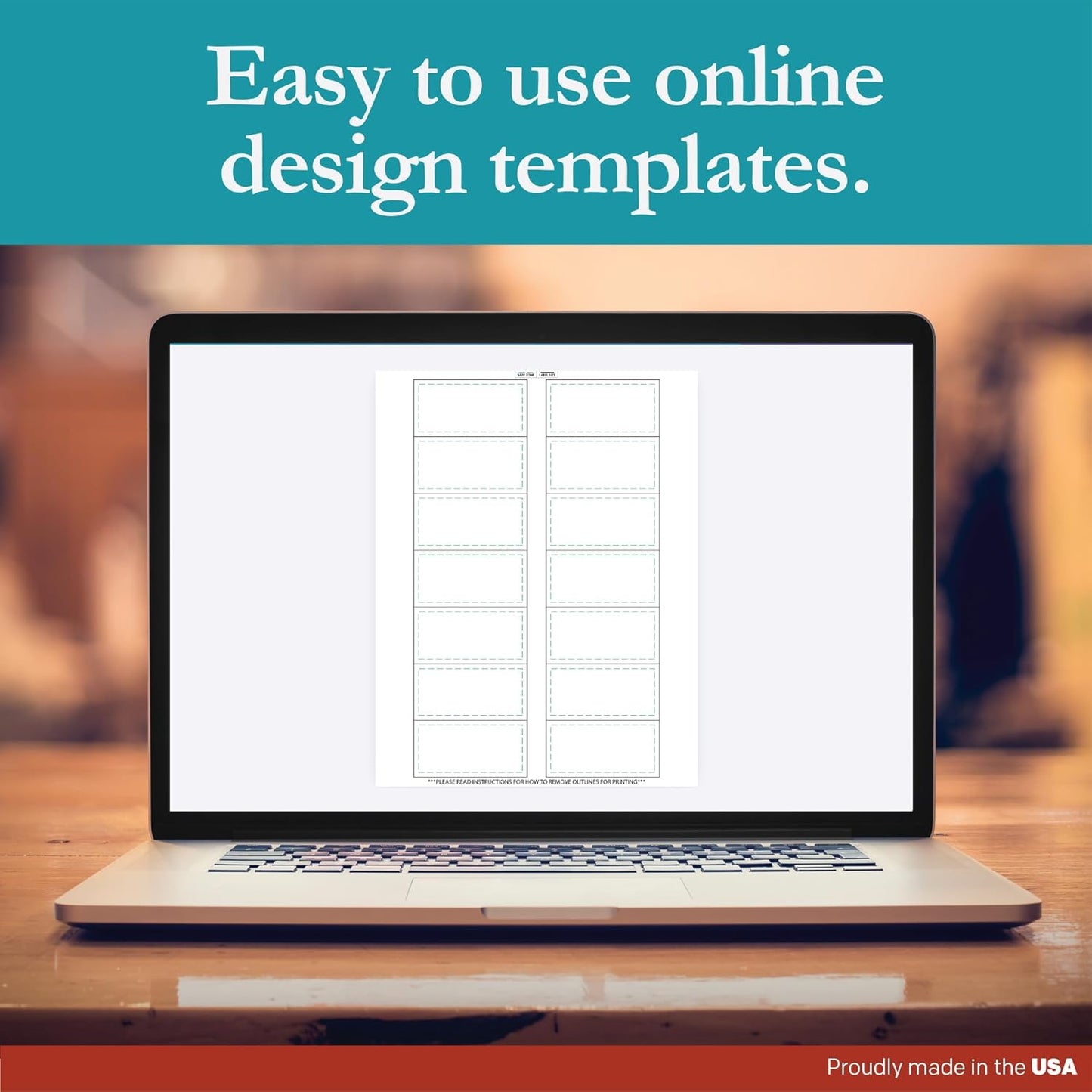 Premium Label Supply White Sticker Bottle Labels – 3" x 1.5" – Laser/Inkjet Compatible – (14 per Sheet), 25 Sheets – 350 Total Adhesive Labels