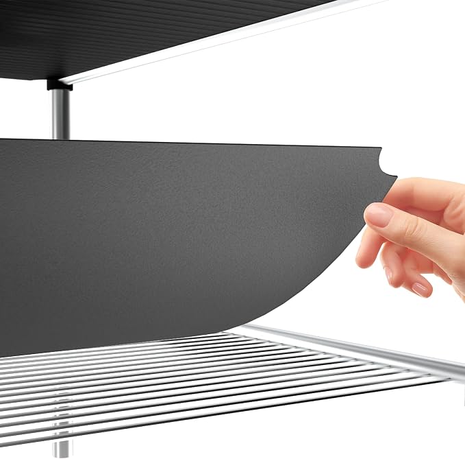 5pcs 16"x36" Plastic Shelf Liners for Wire Shelf Systems – Non-Slip Mats, Grey – Ideal for Kitchen, Pantry & Garage Organizing