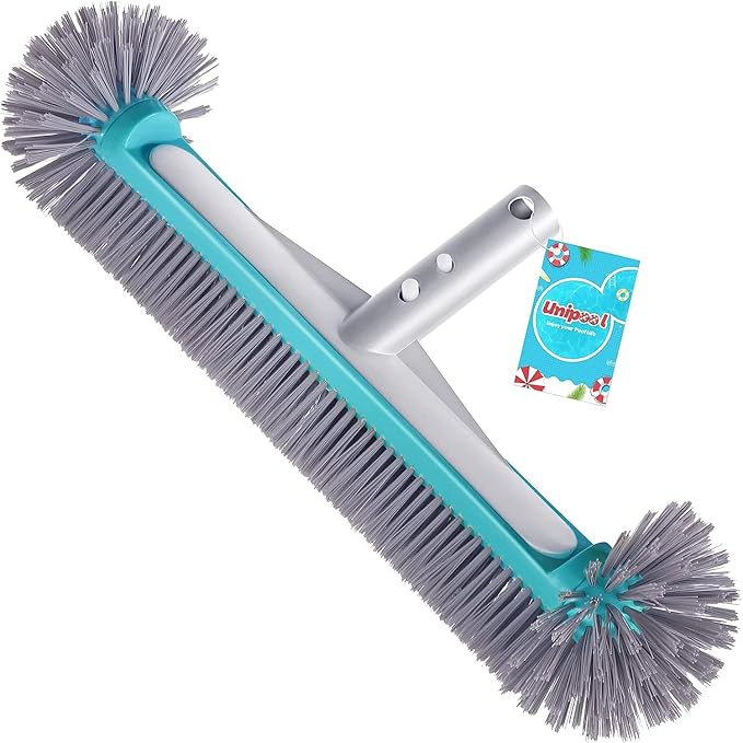 17.5" Heavy Duty Aluminum Back Brush Head,Pool Brush Head & Fine Mesh Pool Skimmer Kit