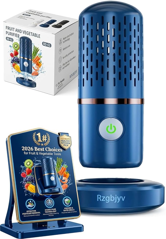 Cleaner Desinfectante Fruit Device Ultrasonic Vegetable Brush Fresh Purifier Clean Machine Washer Wash Bowl USB Wireless Pure Food Seafood Extend Water-Proof Freshness Rice Meat
