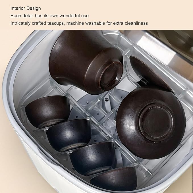 Compact Mini Dishwasher 4L, Fully Automatic Portable, USB Rechargeable, 360° Directional, Suitable for Home Use, Dish and Tea Cup Washing Machine