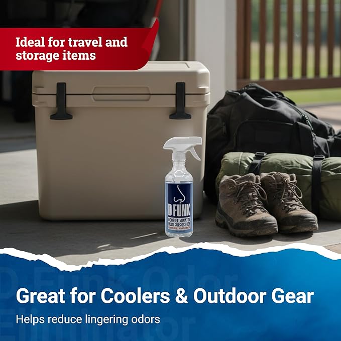 Ardent D Funk Odor Eliminator for Strong Odor, 16 oz. Bottle, Spray to Remove Smells and Odors, Pet Supplies, Sport Shoes and Equipment, Coolers, Made in USA