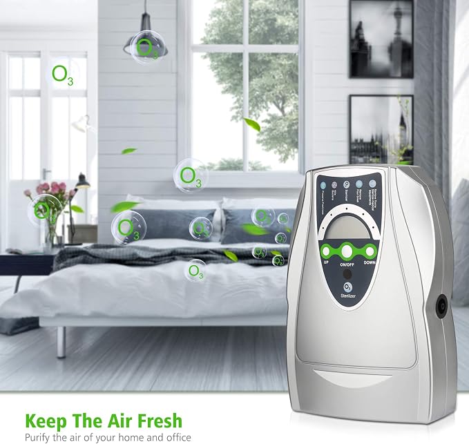Portable Ozone Generator,Multipurpose Ozone Machine with Timer for Home,Room,Office,Hunting