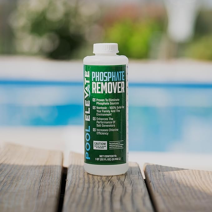 Phosphate Remover - Maintain Crystal Clear Water, Enhance Pool Water Quality for Above and Inground Pools, Safe for Your Pool and Equipment. 32 oz