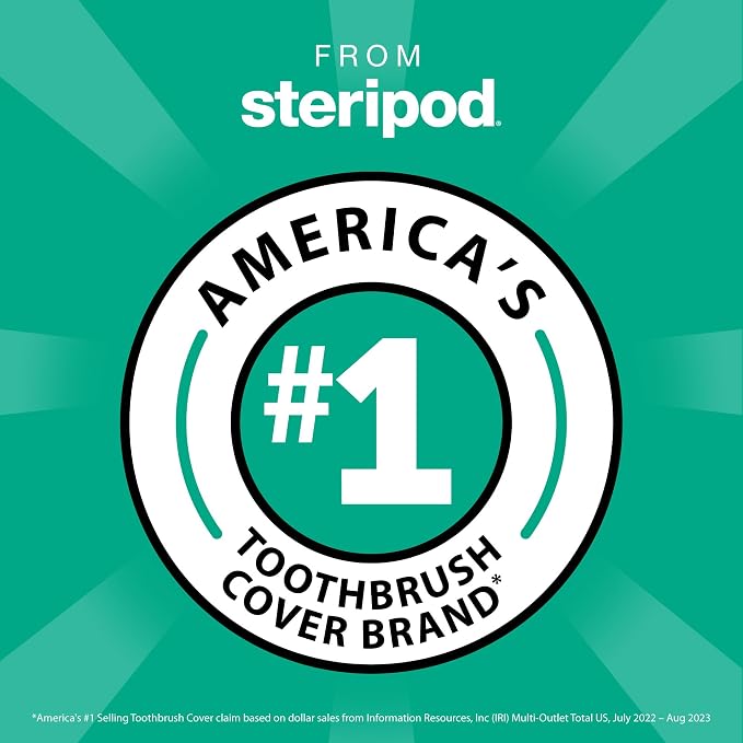 Steripod Brand UV Home Countertop Toothbrush Sanitizer, Reduces Harmful Microorganisms, Toothbrush Holder and Cleaning Station, Holds Four Toothbrushes