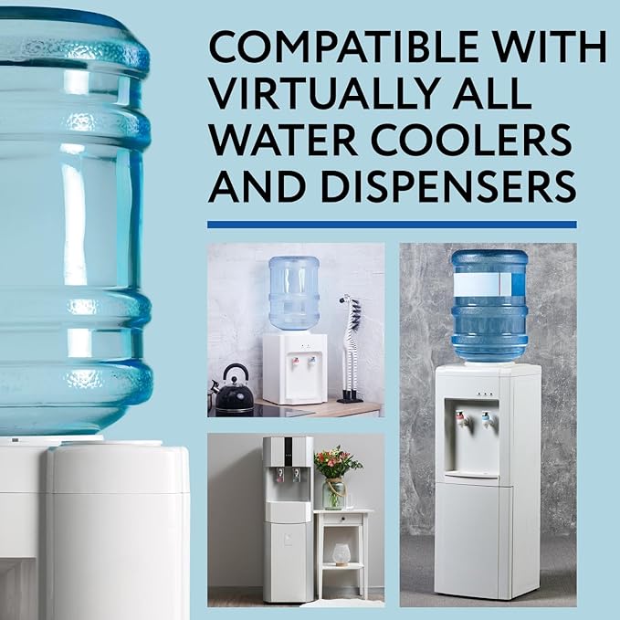 IMPRESA Water Dispenser Cleanser & Cooler Cleaner & Descaler - 2 x 8 Fl Oz - Top & Bottom Loading Water Coolers & Dispensers - Active Cleaning Solution for Reservoir Cleaning & Buildup Removal