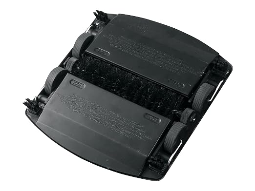 Rubbermaid Commercial Products Executive Series 6.5" Single-Action Mechanical Sweeper Cordless Black Collects Dust Dirt and Debris from Hard Floors and Carpet