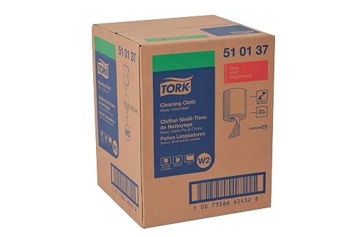 Tork Cleaning Cloth White W2, Reusable, 1 x 500 Cloths, 510137