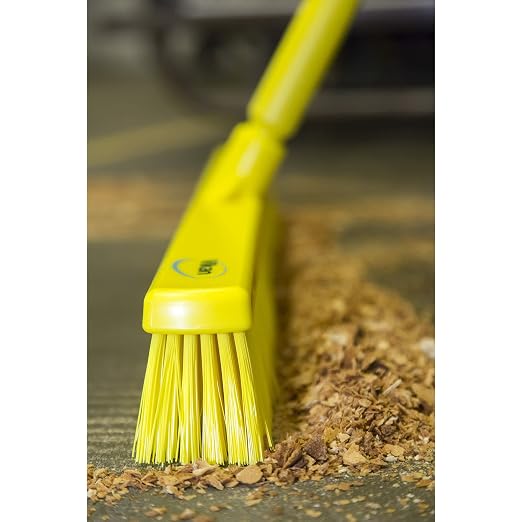 Vikan 16 in Sweep Face Broom Head, Medium, Synthetic, Red 31794-1 Each