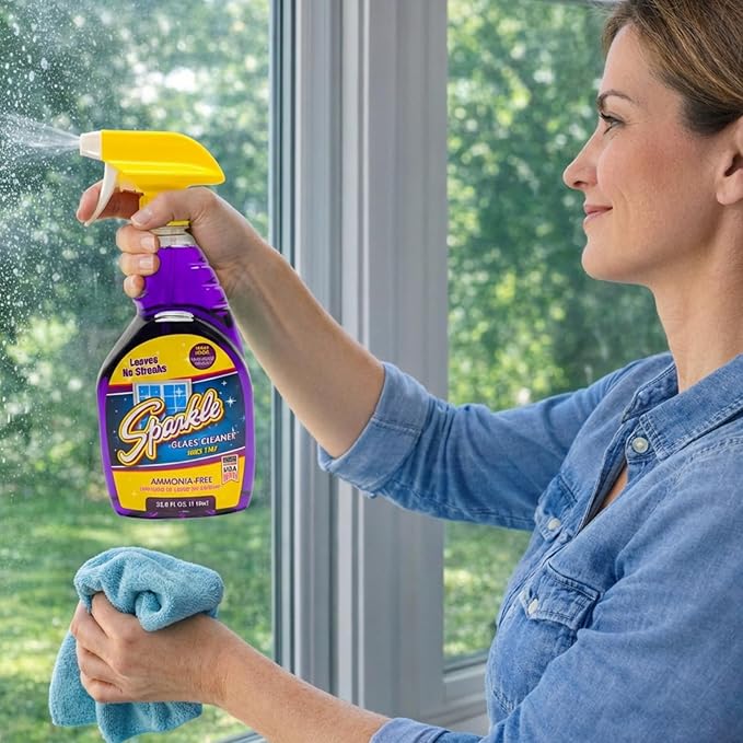 Sparkle Glass Cleaner, Ammonia-free, 33.8 oz. (Pack of 1)