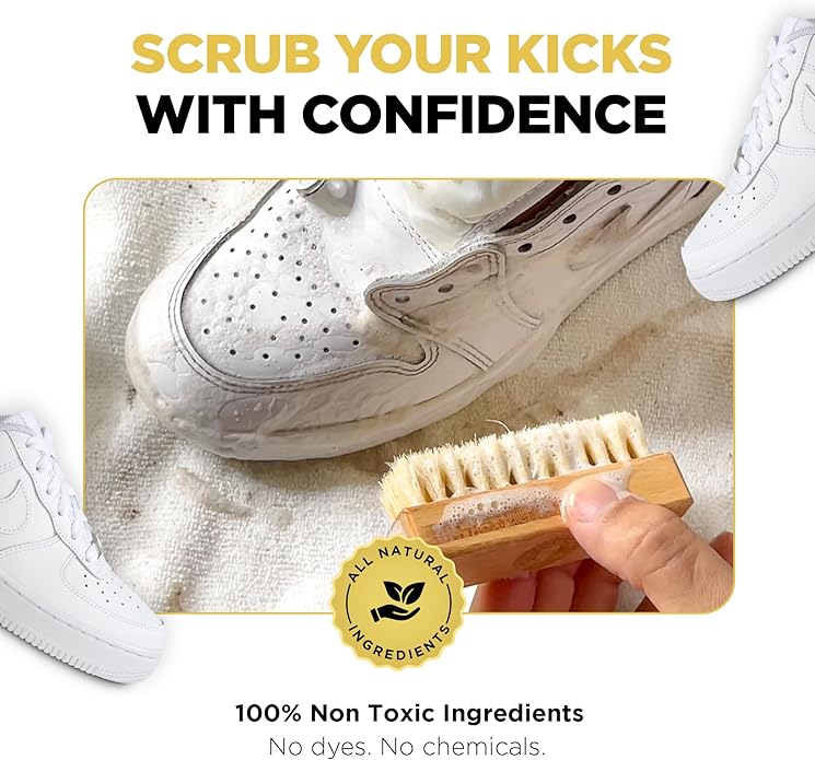 Gold Standard Premium Shoe Cleaning Kit - Sneaker Cleaning Kit for Tennis, Leather, Canvas White Shoe Cleaner Sneakers Kit