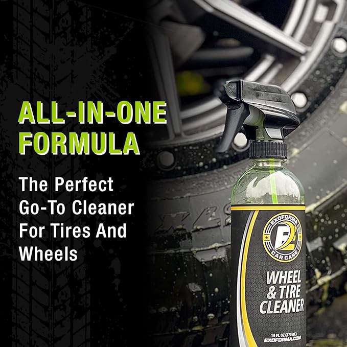 ExoForma Wheel & Tire Cleaner with Wet Tire Dressing Spray