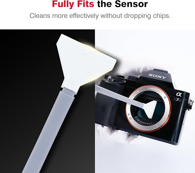 VSGO Full Frame Sensor Cleaning Kit, 6pcs Sensor Swabs & 10ml Sensor Cleaner for Nikon Sony Canon DSLR Camera Clean (VS-S03-6)