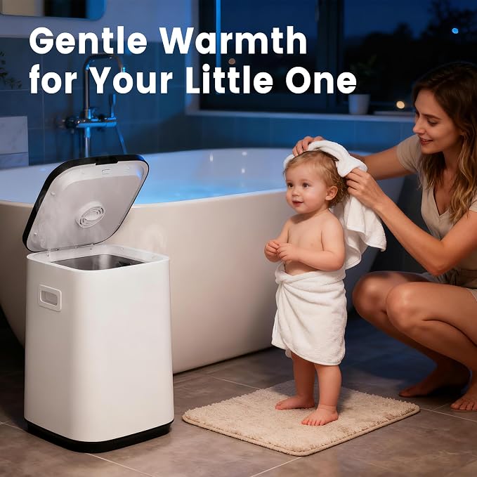 STARLEAD Heated Towel Warmers for Bathroom - 22L Large Towel Warmer Bucket, Auto Shut Off, Fits Up to Two 40"X70" Oversized Towels, Bathrobes, Blankets