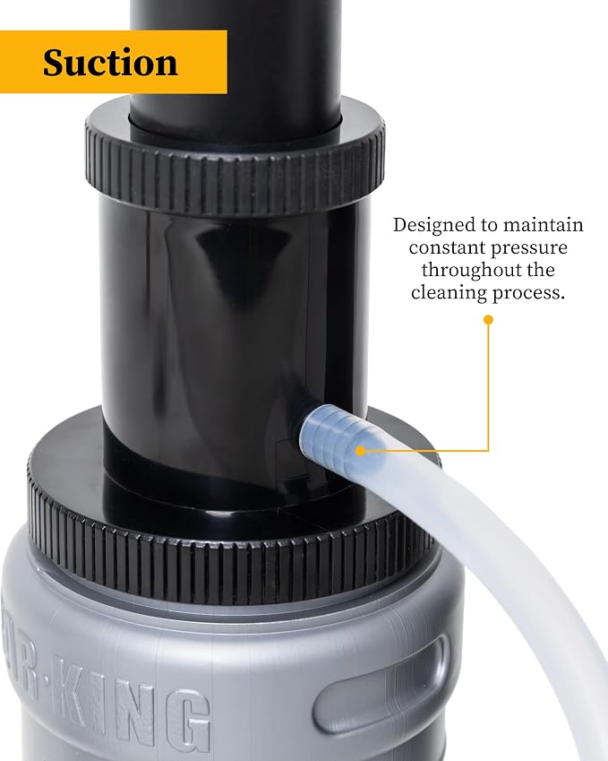 Bar-King Quick-Connect Kegerator Beer Line Cleaning kit. Now Clean Your Beer Lines as Easily as Changing a Keg. (Includes Cleaning Powder)