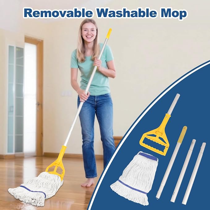 17 3/4in Stainless Steel Floor Mop Sink with Detachable Mop, Suitable for Laundry Rooms, Restaurants, Garages, Balconies, and Other Commercial Settings (17.7“L x 15.5”W x 21.9"H)