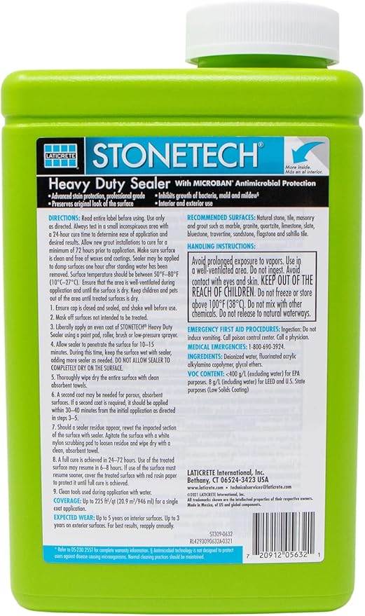 STONETECH Heavy Duty Sealer, 1 Quart 32OZ (946ML) Bottle