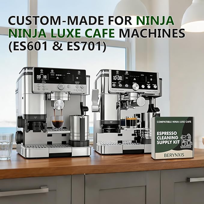 Espresso Accessories Kit for Ninja Luxe Cafe, Espresso Disc Cleaning Tablets Descale Packets for Ninja Espresso ES601 ES701