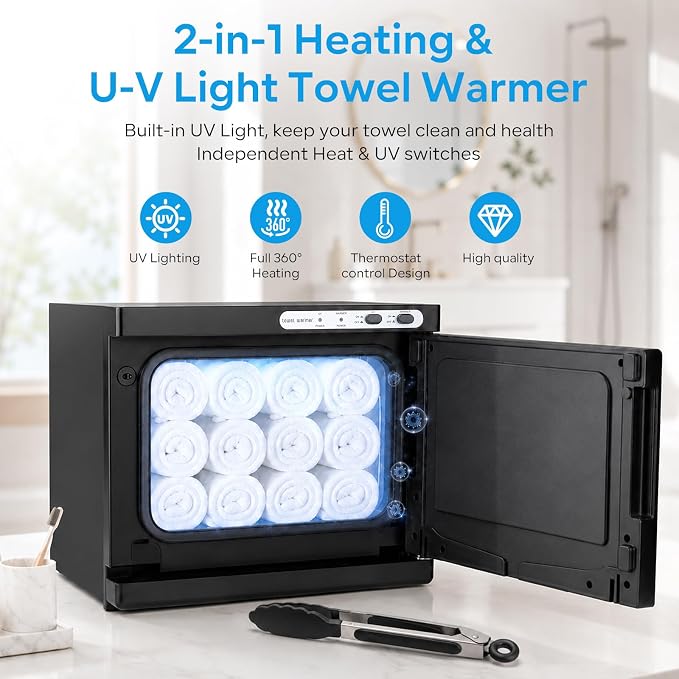 Hot Towel Warmer, 8L Professional Towel Warmer Cabinet, Hot Spa Small Towel Warmer Heating Use for Facial Spa Estheticians Massage Salon and Home