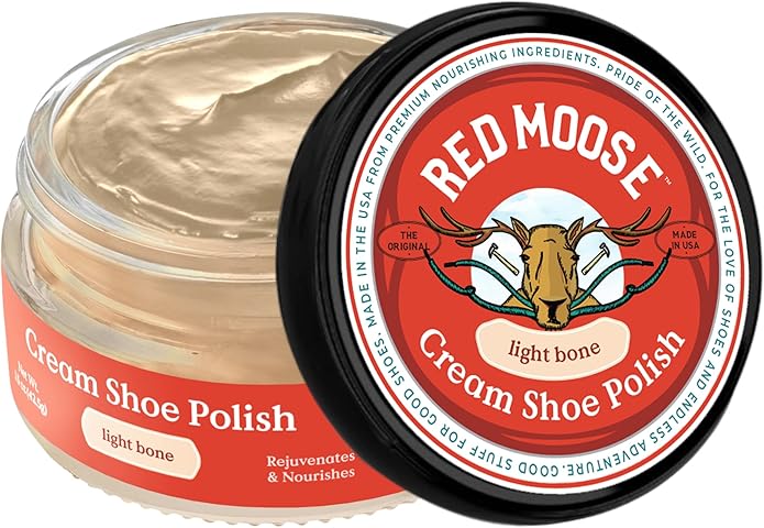 RED MOOSE Boots and Shoe Cream - Shoe Polish Kit for Leather - Shoes Shine - Made in the USA