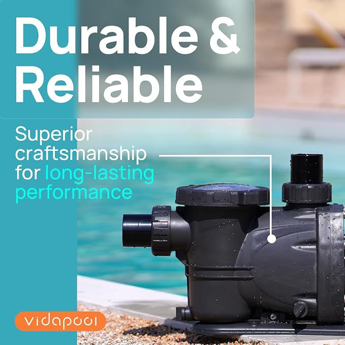 3HP In/Above Ground Pool Pump with Timer 8964GPH High Flow 115V Powerful Self Primming Swimming Pool Pumps with Filter