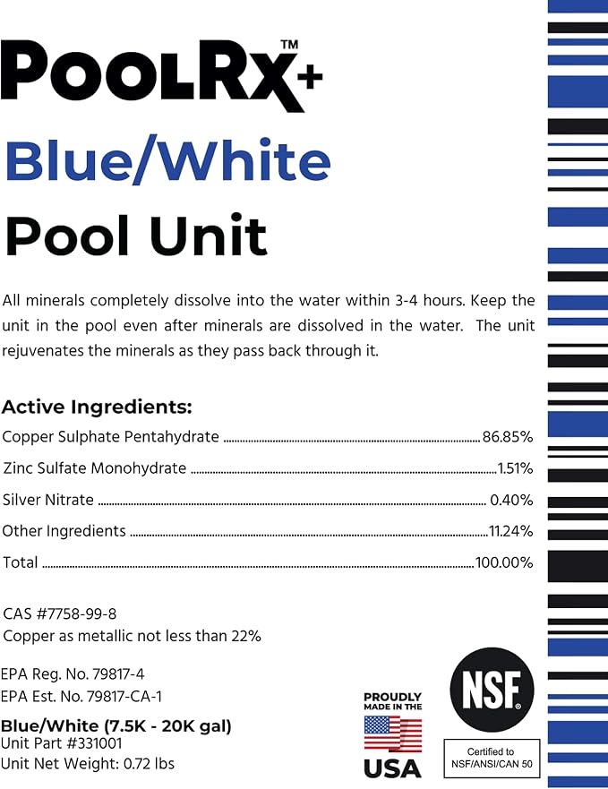 PoolRX+ pool unit 7.5k-20k gallons
